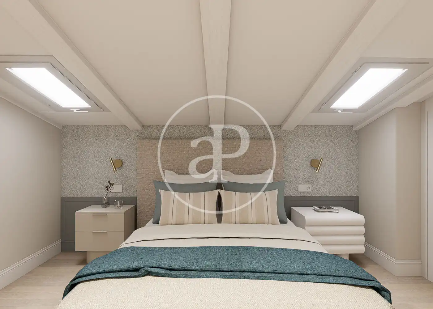 Schlafzimmer von Wohnung zum Verkauf in Madrid mit Klimaanlage, Heizung und Möbliert