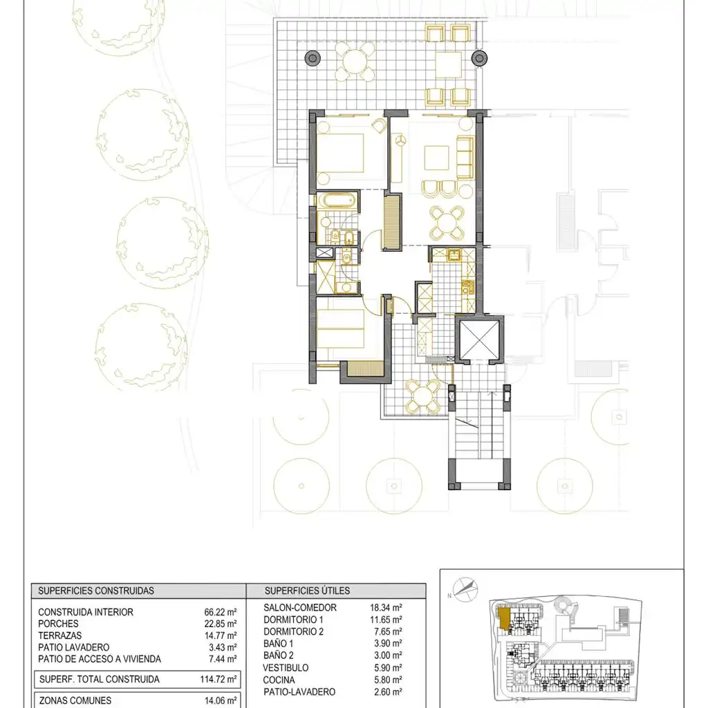 Apartments for sale in Vera  with Air Conditioner, Terrace and Storage room