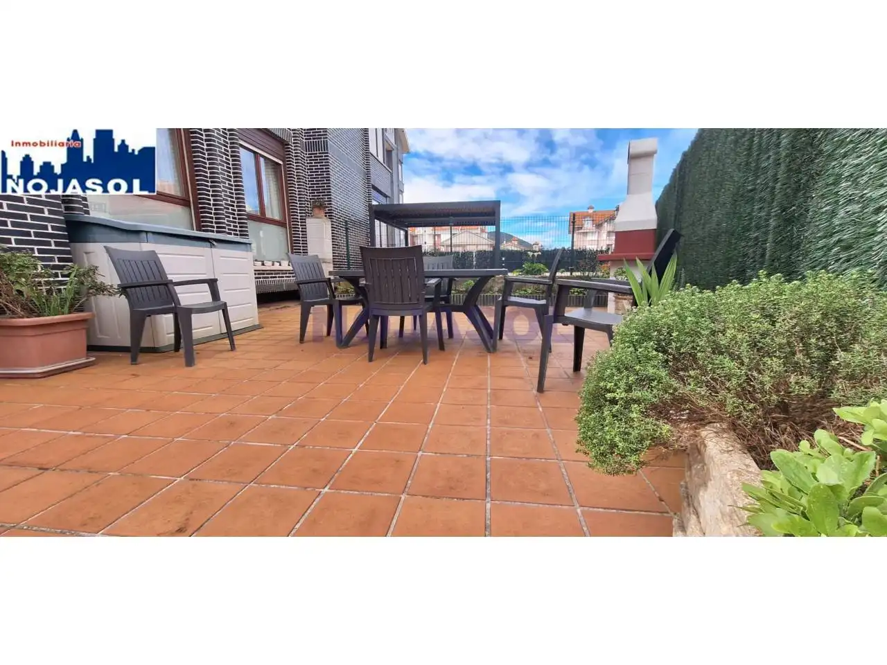 Terrassa de Apartament de lloguer en Noja amb Calefacció, Jardí privat i Terrassa