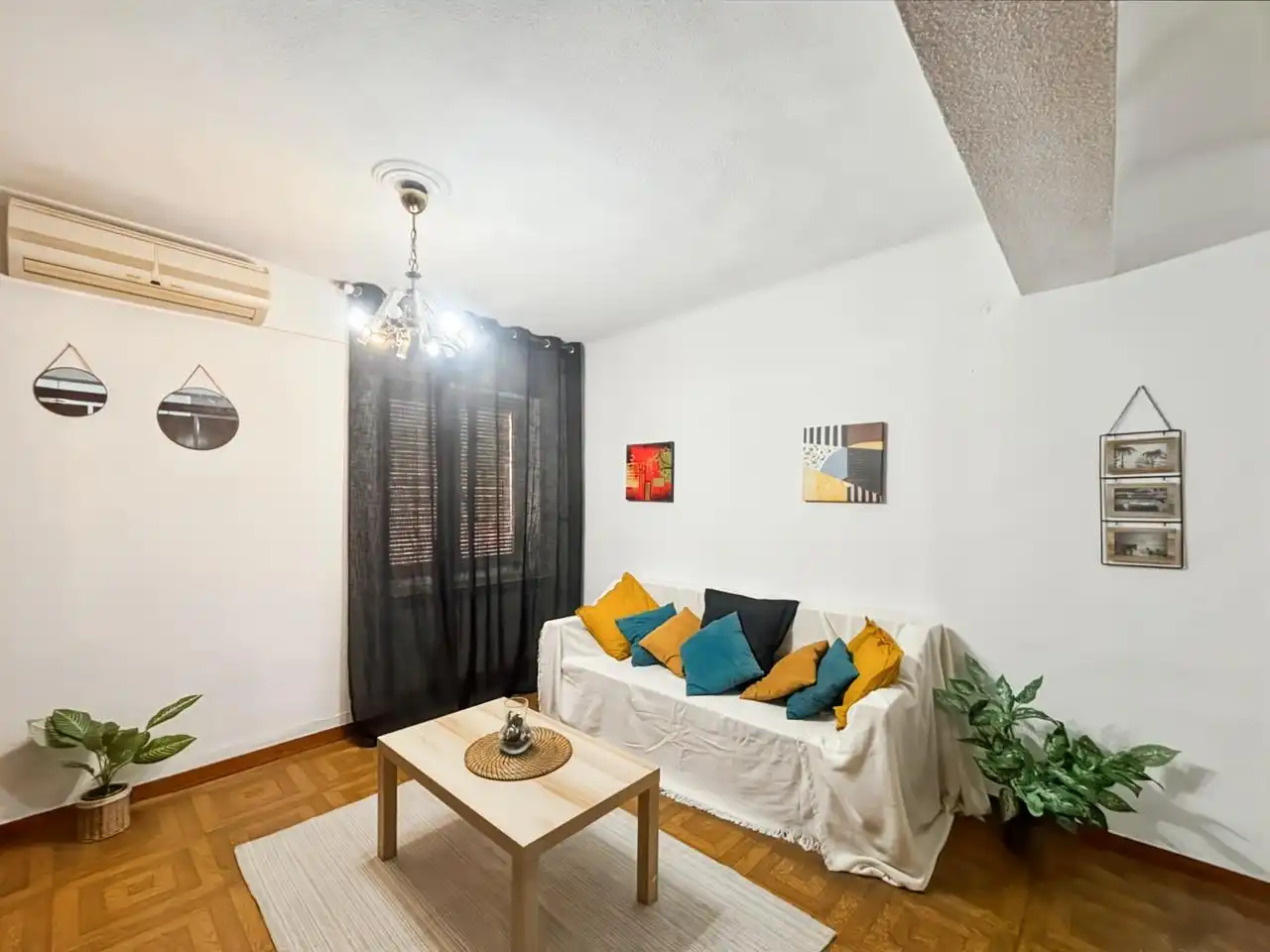 Sala de estar de Planta baja en venta en Madrid con Aire acondicionado, Calefacción y Parquet