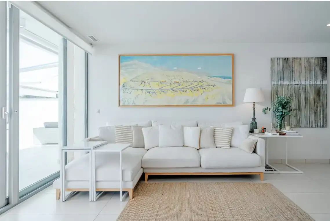 Sala de estar de Apartamento en venta en Altea con Aire acondicionado, Calefacción y Amueblado