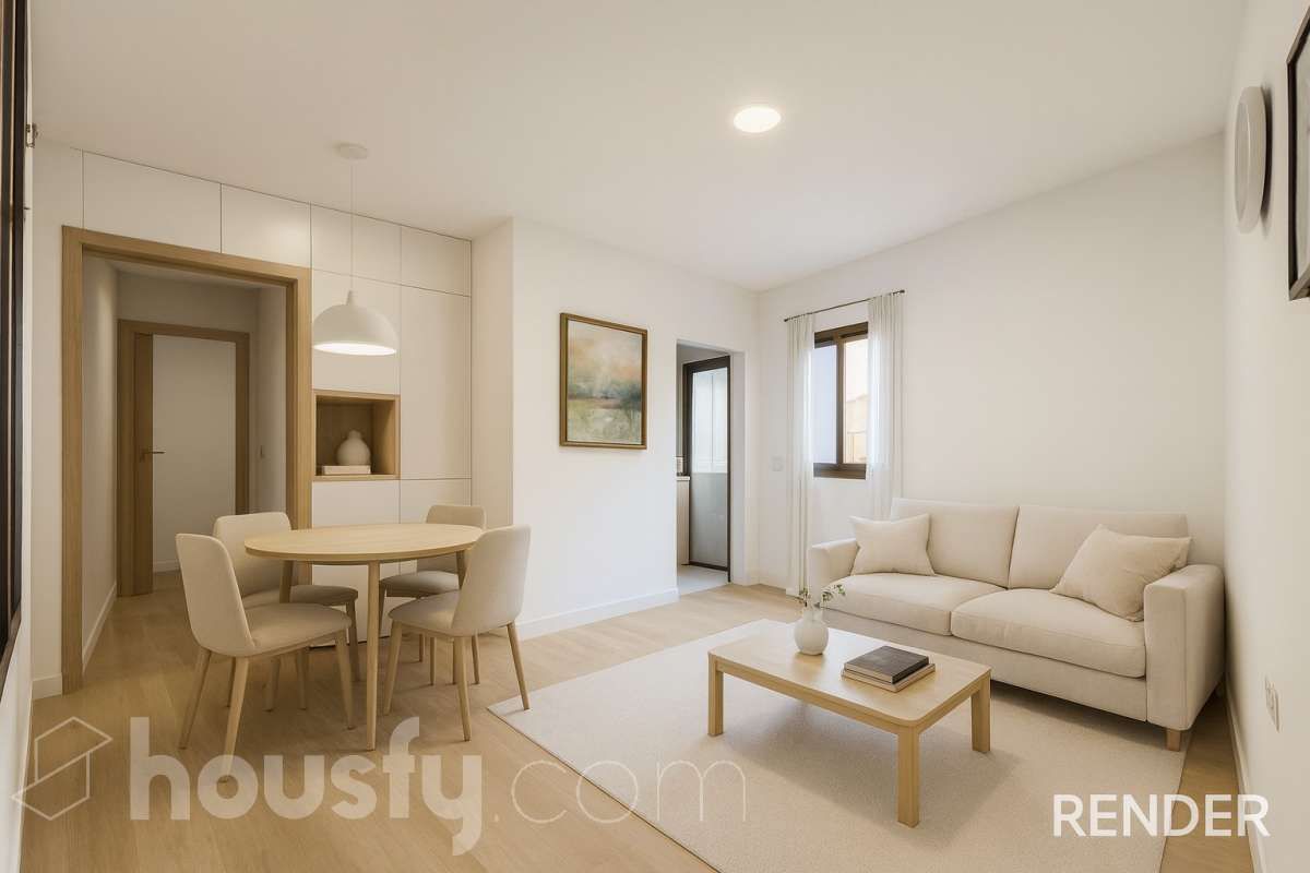 Sala de estar de Piso en venta en Badalona