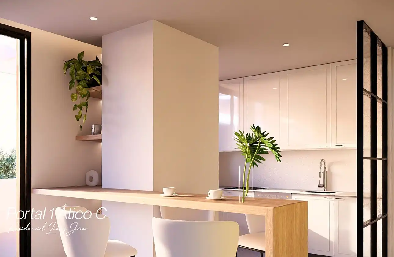 Kitchen of Apartments for sale in Jávea / Xàbia  with Air Conditioner, Heating and Private garden