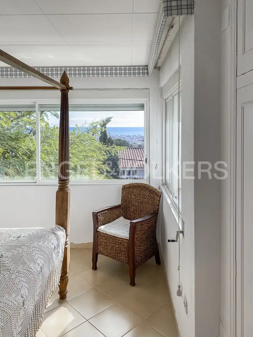 Vista exterior de Casa adosada de alquiler en Sitges con Calefacción, Jardín privado y Terraza