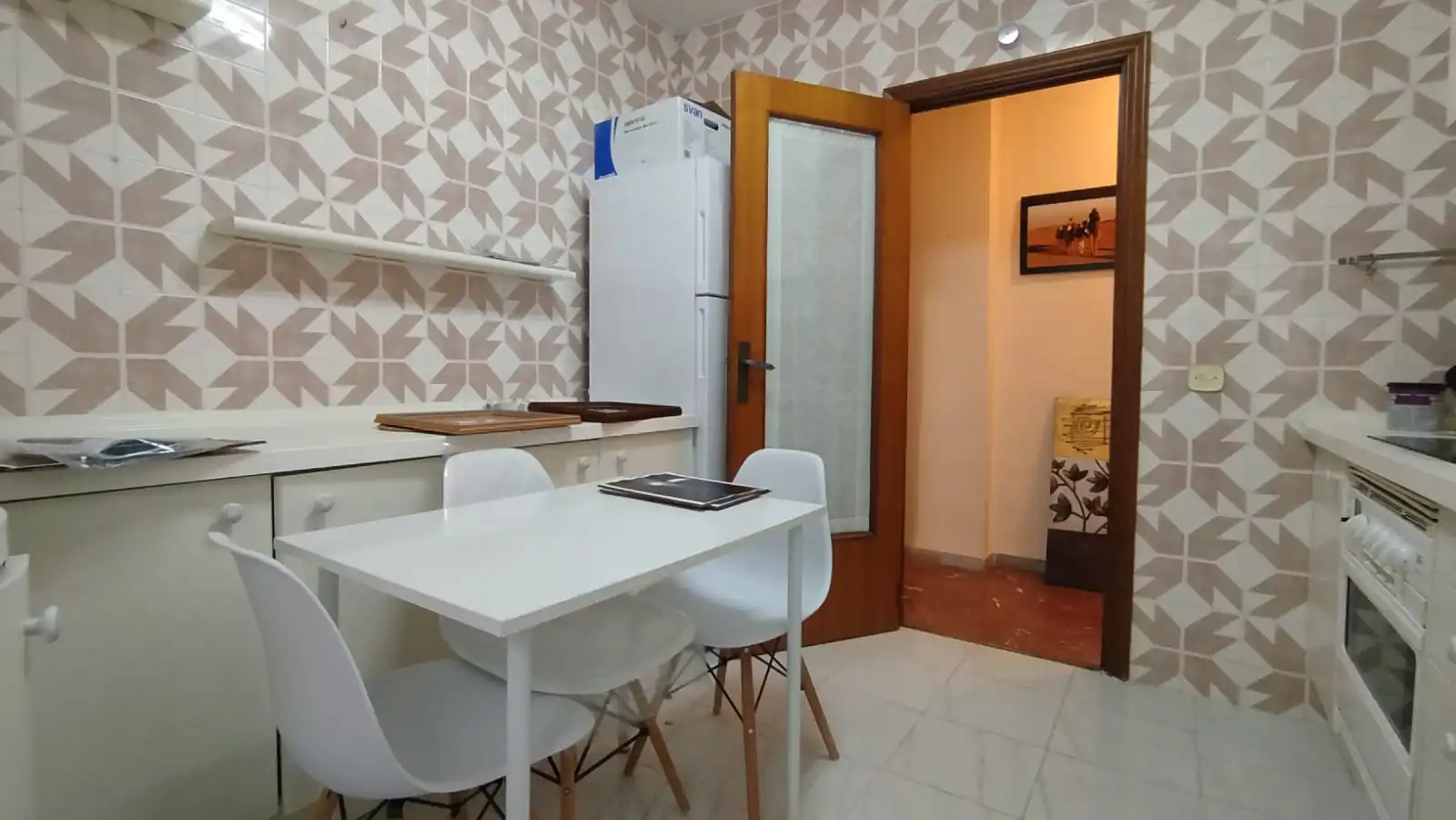 Küche von Wohnung zur untervermieten in Salamanca mit Heizung, Parkett und Möbliert