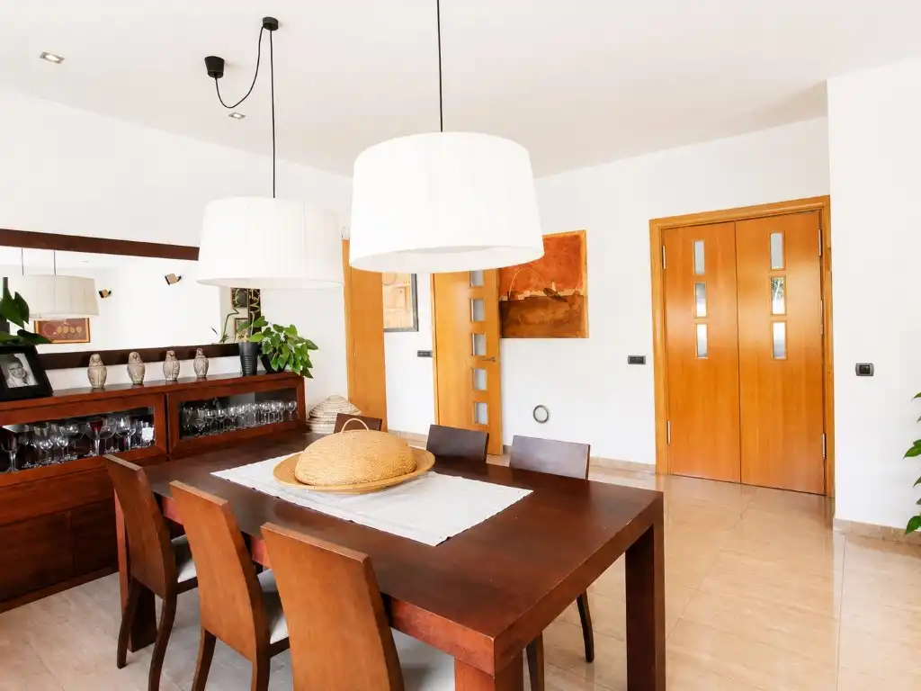 Dining room of Houses for sale in Olèrdola  with Air Conditioner