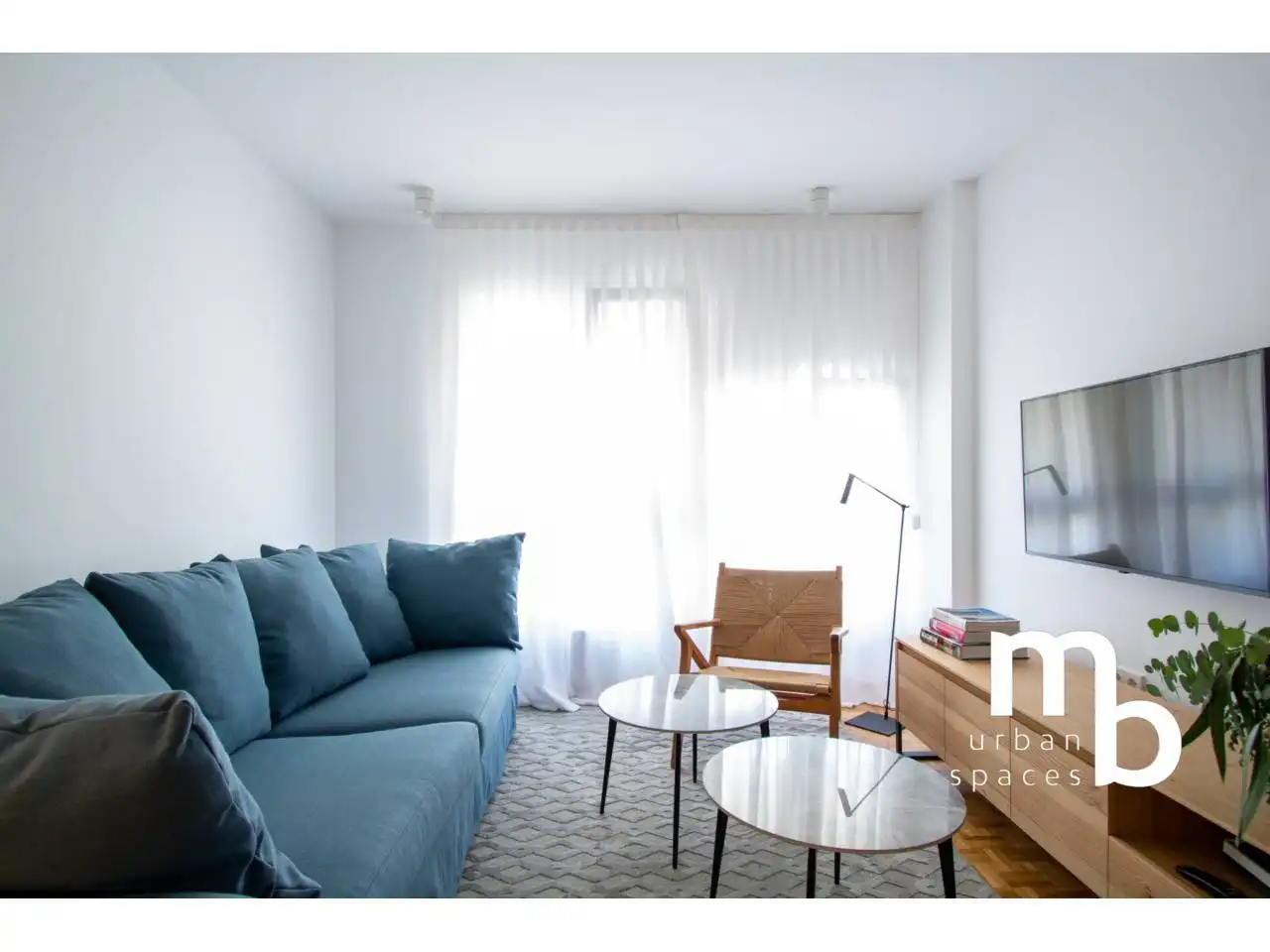Sala de estar de Piso de alquiler en Madrid con Aire acondicionado, Calefacción y Parquet