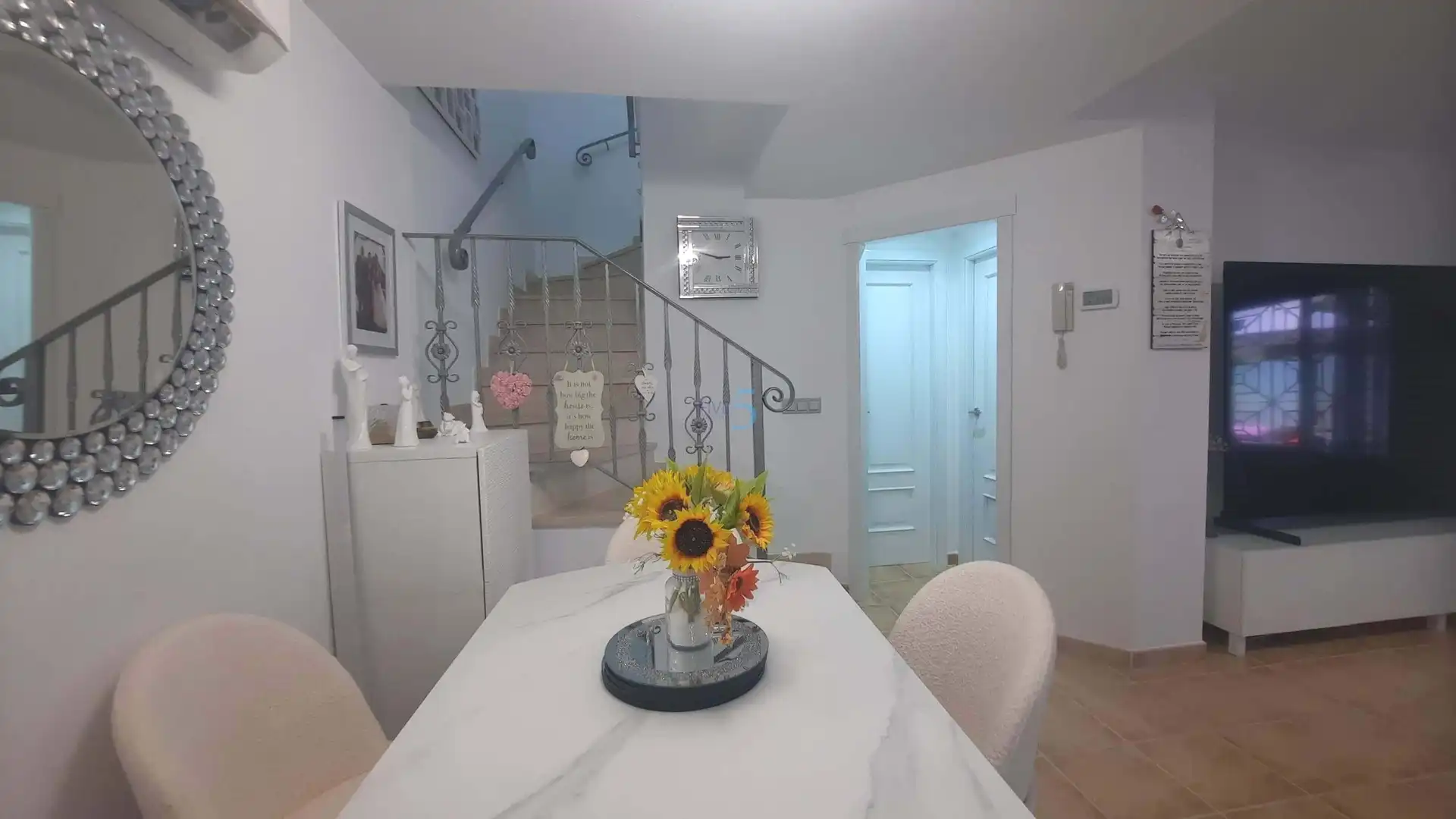 Esszimmer von Einfamilien-Reihenhaus zum Verkauf in Torre-Pacheco mit Klimaanlage, Heizung und Terrasse