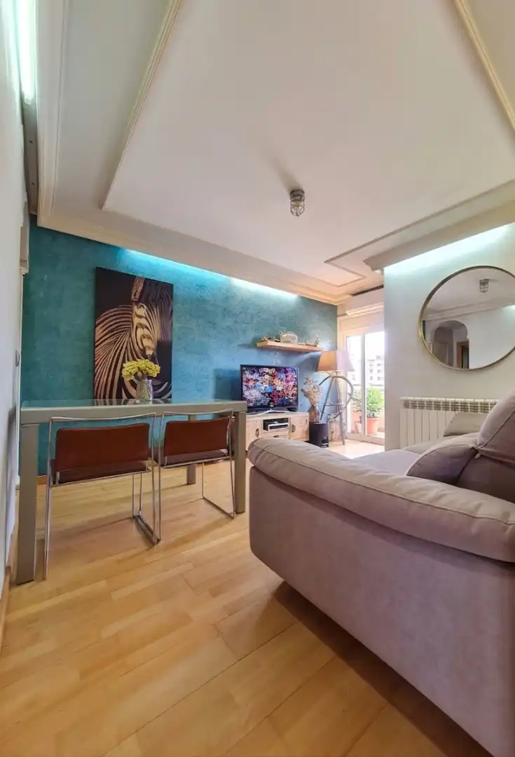 Living room of Flat for sale in Sabadell  with Air Conditioner and Balcony