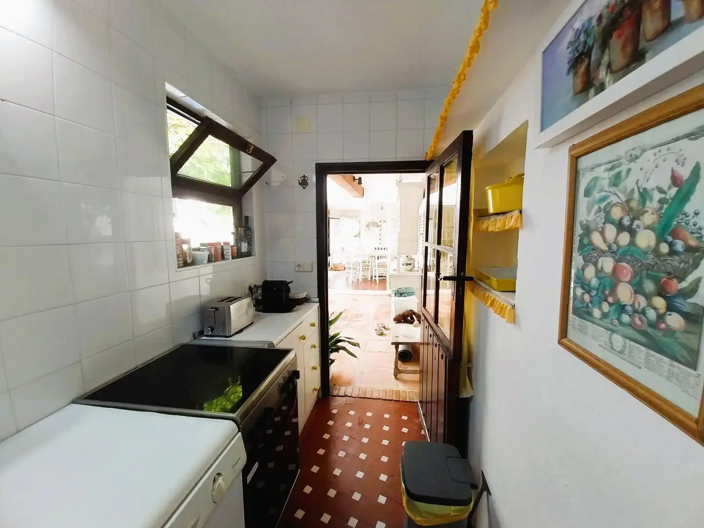 Cuina de Casa o xalet de lloguer en Mijas amb Jardí privat, Terrassa i Moblat