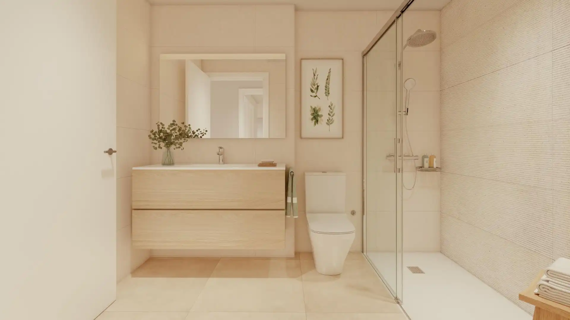 Baño de Apartamento en venta en Estepona con Aire acondicionado, Jardín privado y Terraza