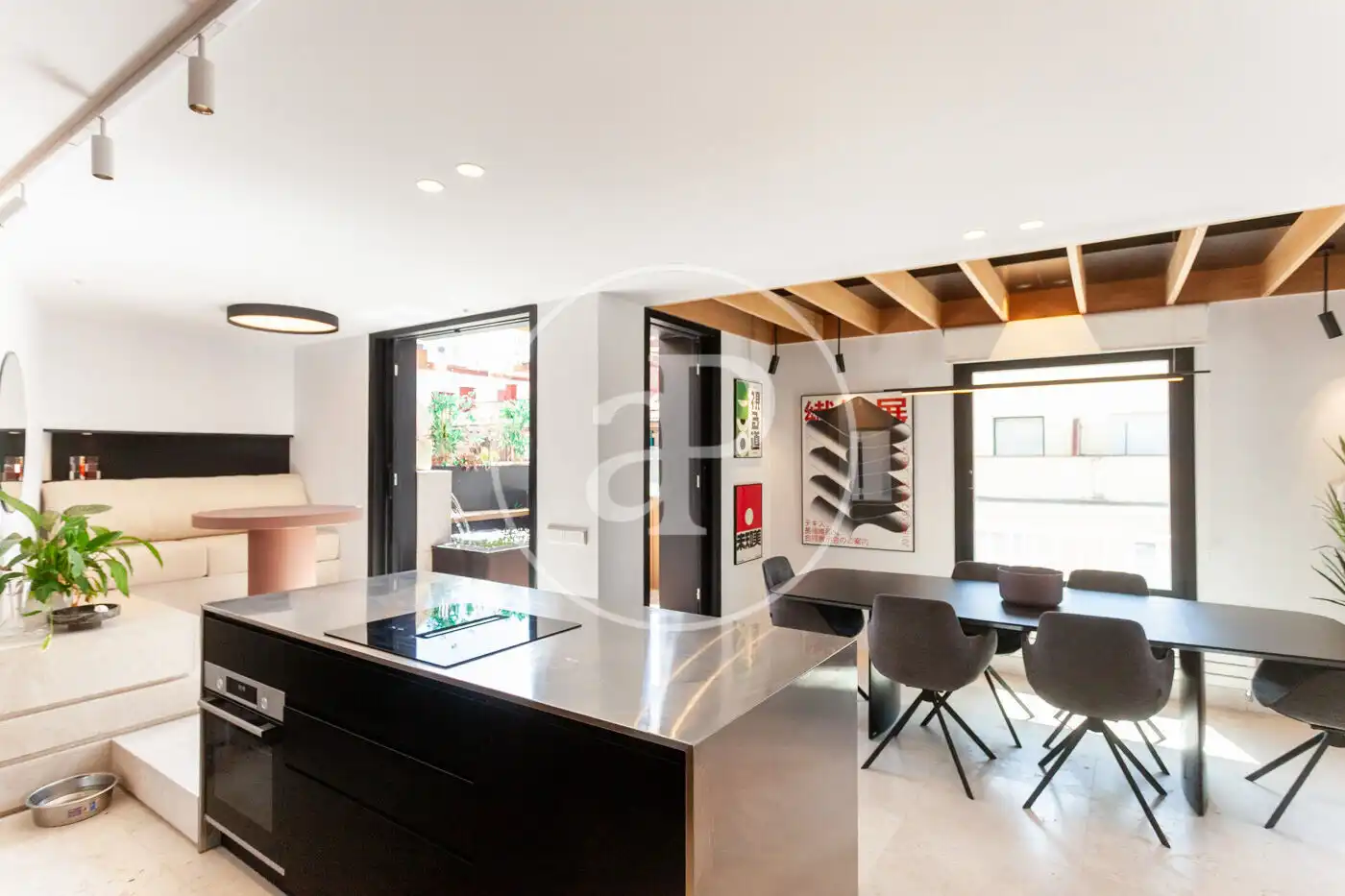 Kitchen of Flat for sale in Madrid  with Air Conditioner, Heating and Terrace