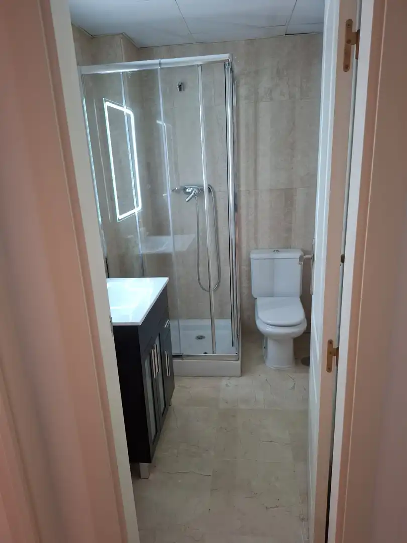 Bathroom of Apartments for rent in Estepona  with Air Conditioner and Terrace