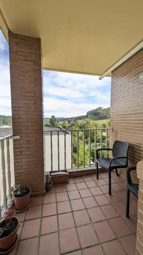 Terraza de Piso de alquiler en Piélagos con Calefacción, Terraza y Amueblado