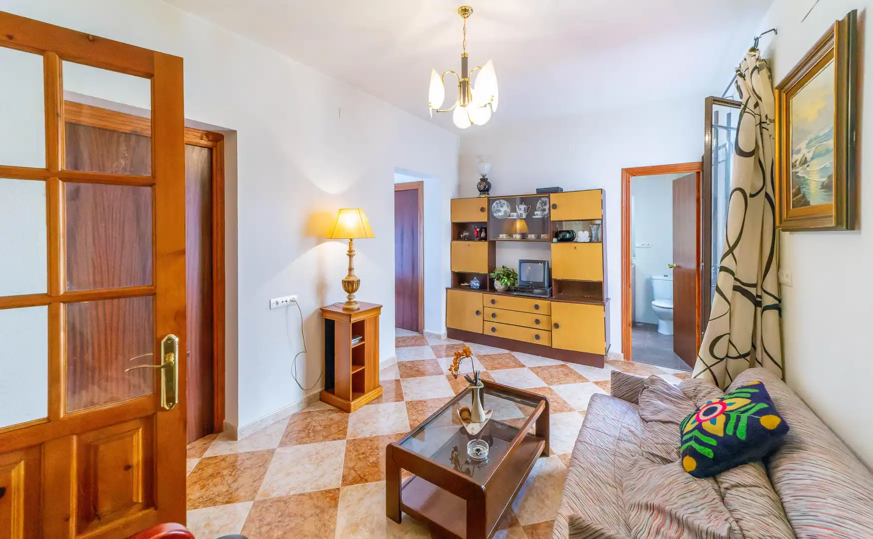 Sala d'estar de Casa adosada en venda en Las Navas de la Concepción