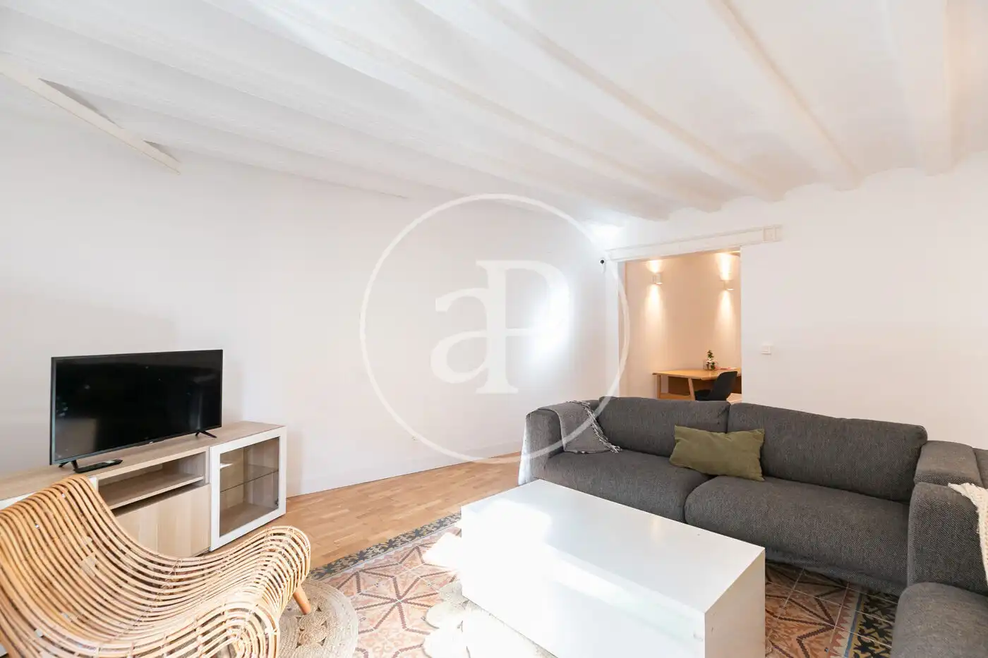 Sala de estar de Piso en venta en Barcelona con Aire acondicionado, Calefacción y Balcón