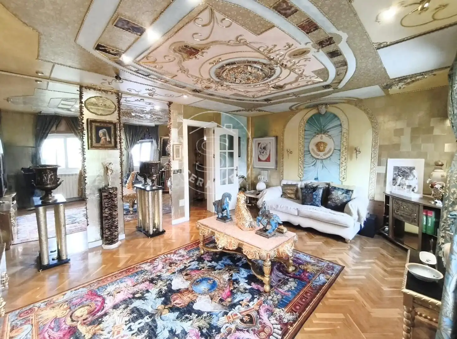 Sala d'estar de Pis en venda en  Pamplona / Iruña amb Calefacció i Jardí privat