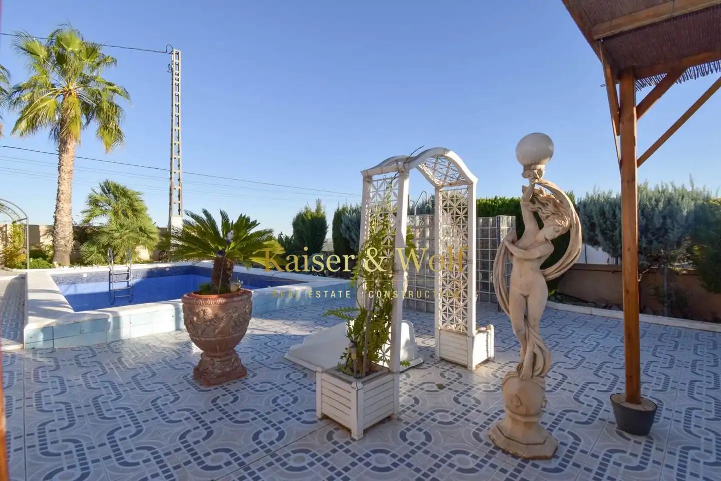 Jardí de Casa o xalet en venda en Albatera amb Aire condicionat, Piscina i Moblat