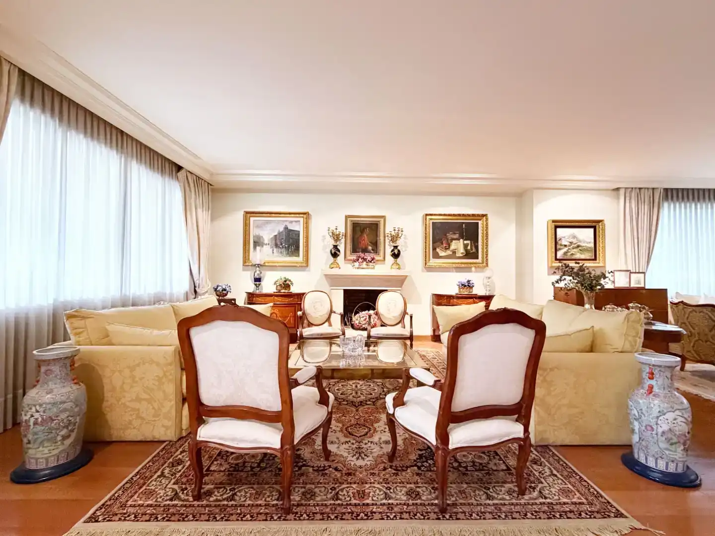 Sala de estar de Piso en venta en Ciudalcampo con Aire acondicionado, Calefacción y Jardín privado