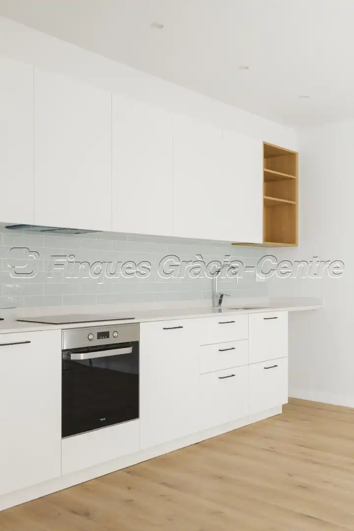 Cocina de Piso de alquiler en Sabadell con Aire acondicionado, Calefacción y Parquet