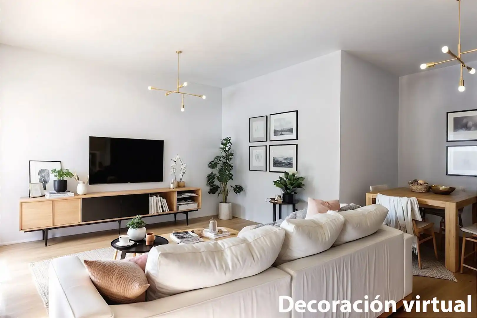 Wohnzimmer von Wohnungen zum Verkauf in Valencia mit Klimaanlage, Terrasse und Möbliert