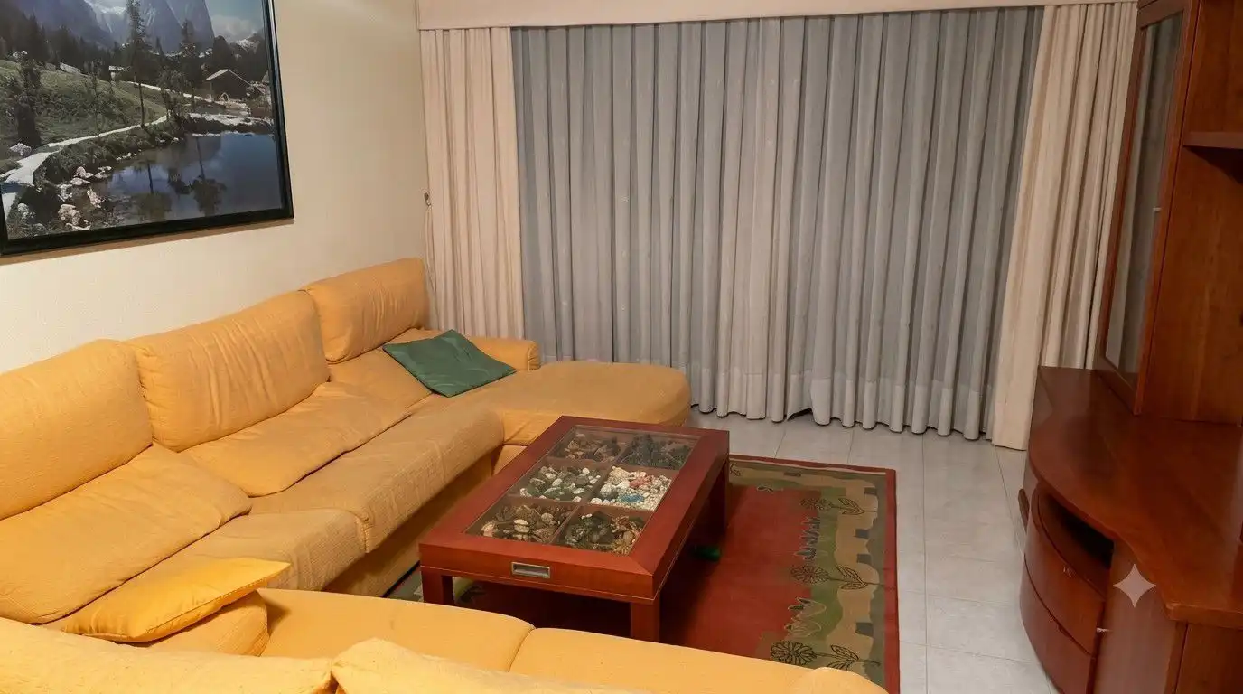 Sala de estar de Apartamento en venta en Albelda de Iregua con Calefacción y Amueblado