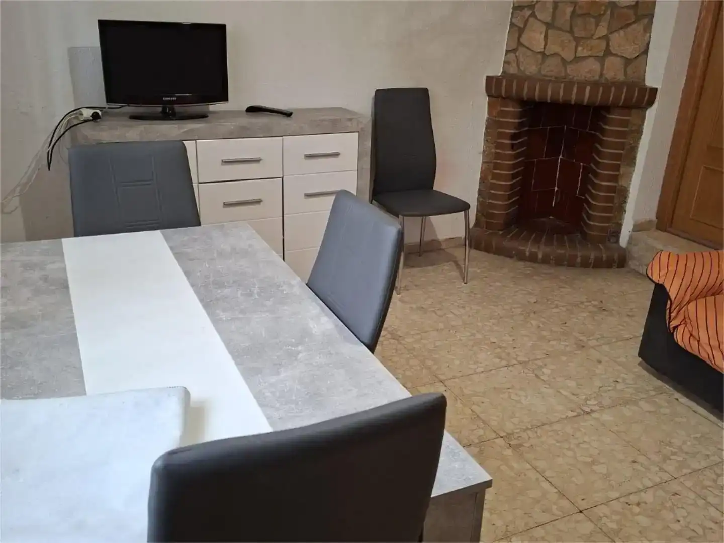 Dining room of Flat for sale in Venta del Moro  with Private garden, Furnished and Balcony