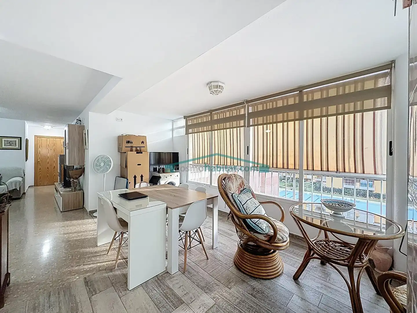 Sala d'estar de Pis en venda en Canet d'En Berenguer amb Jardí privat, Terrassa i Balcó