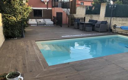 Swimming pool of Single-family semi-detached for sale in Segovia Capital  with Heating, Terrace and Swimming Pool