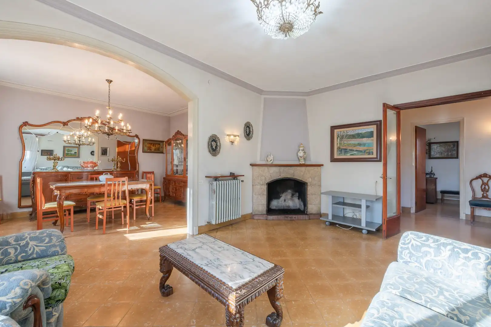 Sala de estar de Casa o chalet en venta en Banyoles con Terraza