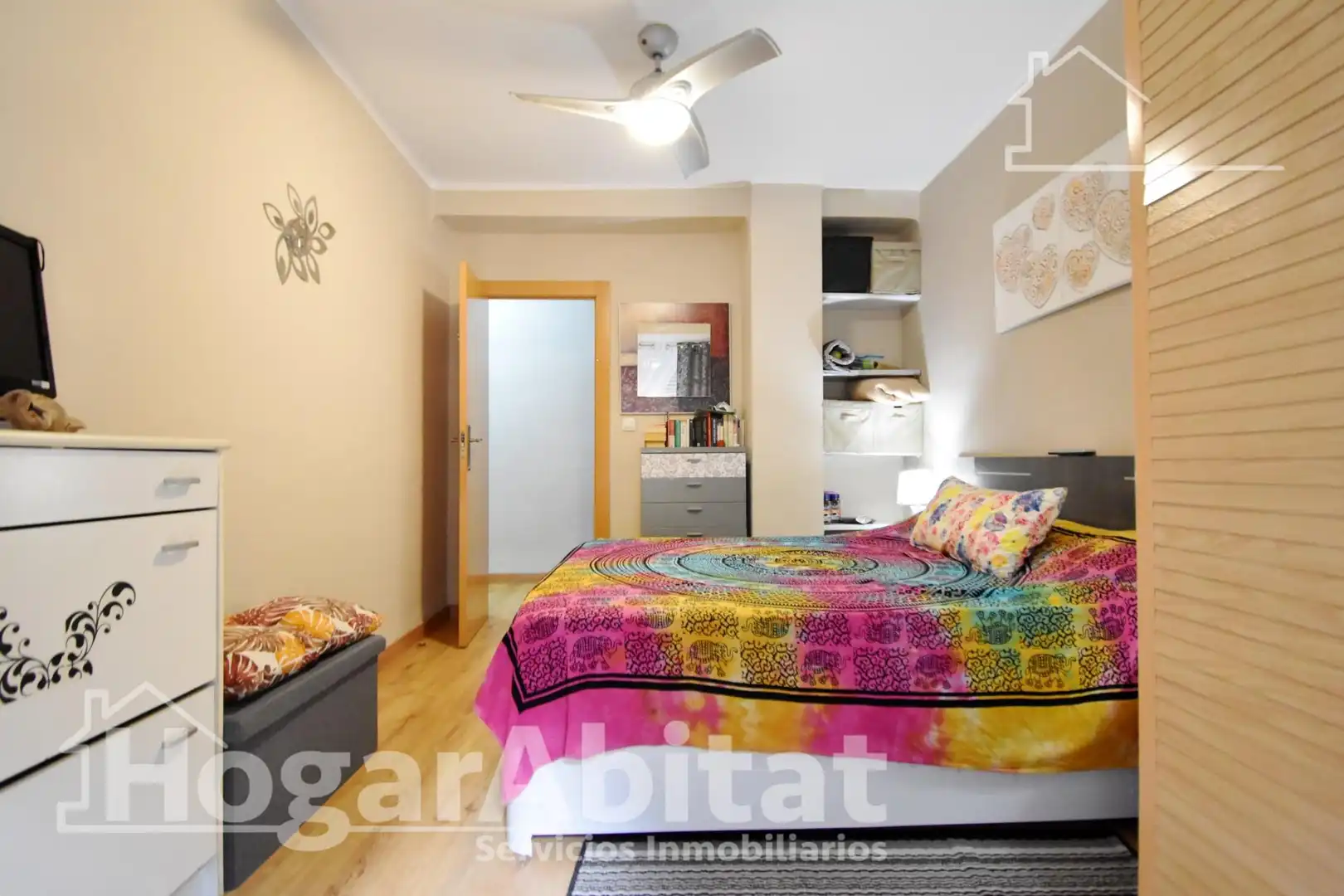 Bedroom of Flat for sale in Oliva  with Air Conditioner, Heating and Terrace