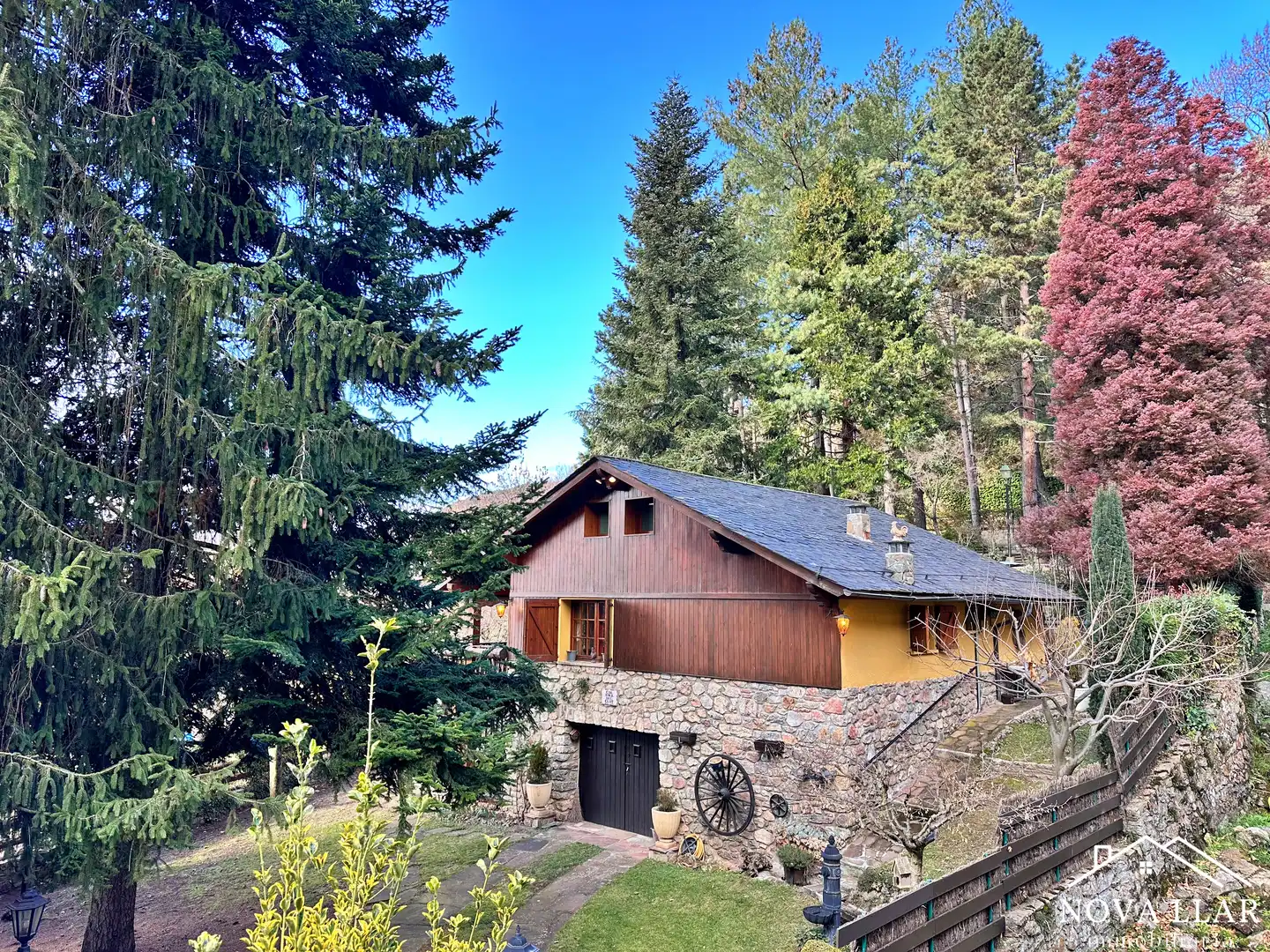 Vista exterior de Casa o chalet en venta en Ribes de Freser con Calefacción, Jardín privado y Parquet