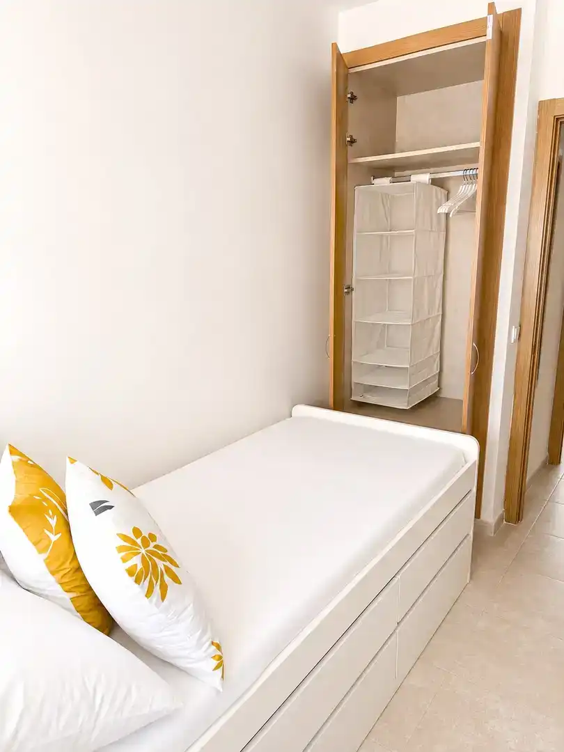 Schlafzimmer von Einfamilien-Reihenhaus zur Miete in Almazora / Almassora mit Klimaanlage und Möbliert