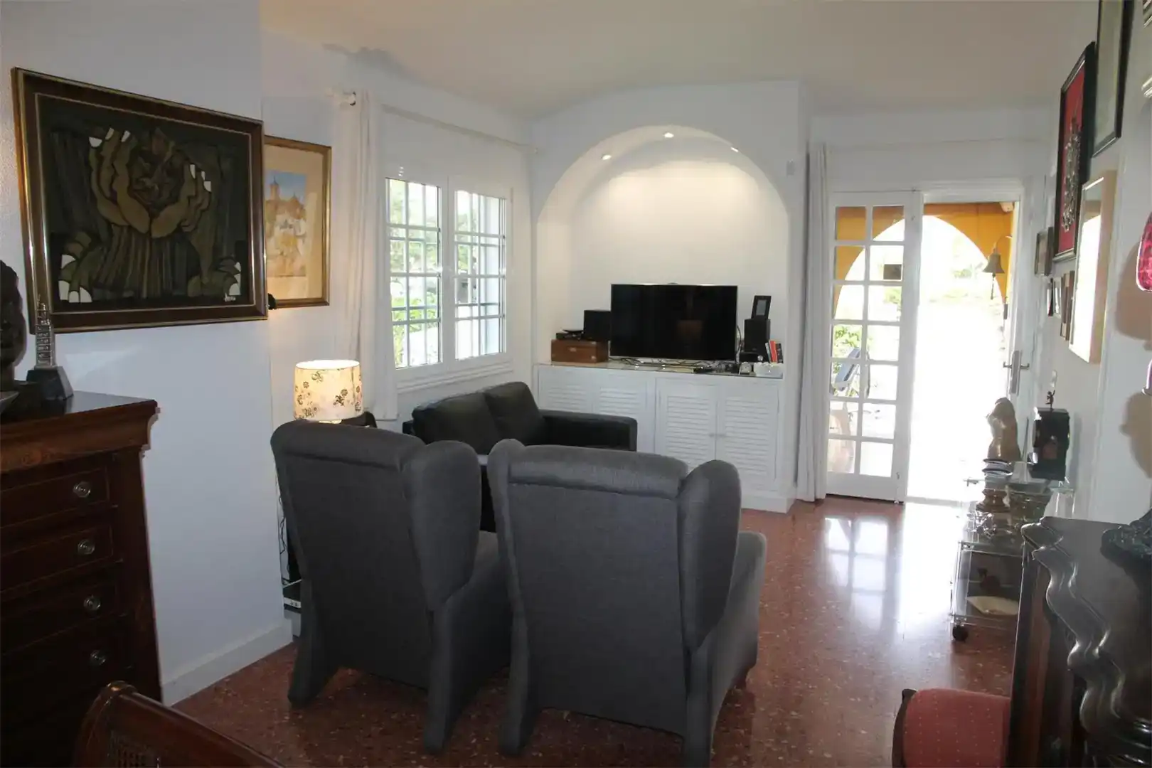 Sala d'estar de Casa o xalet en venda en San Bartolomé de Tirajana amb Aire condicionat i Piscina