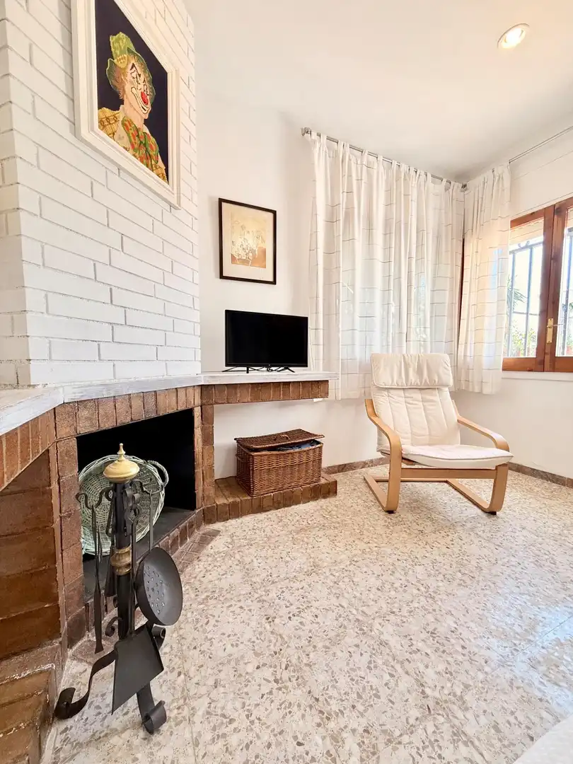 Wohnzimmer von Haus oder Chalet zum Verkauf in Calafell mit Klimaanlage, Heizung und Privatgarten