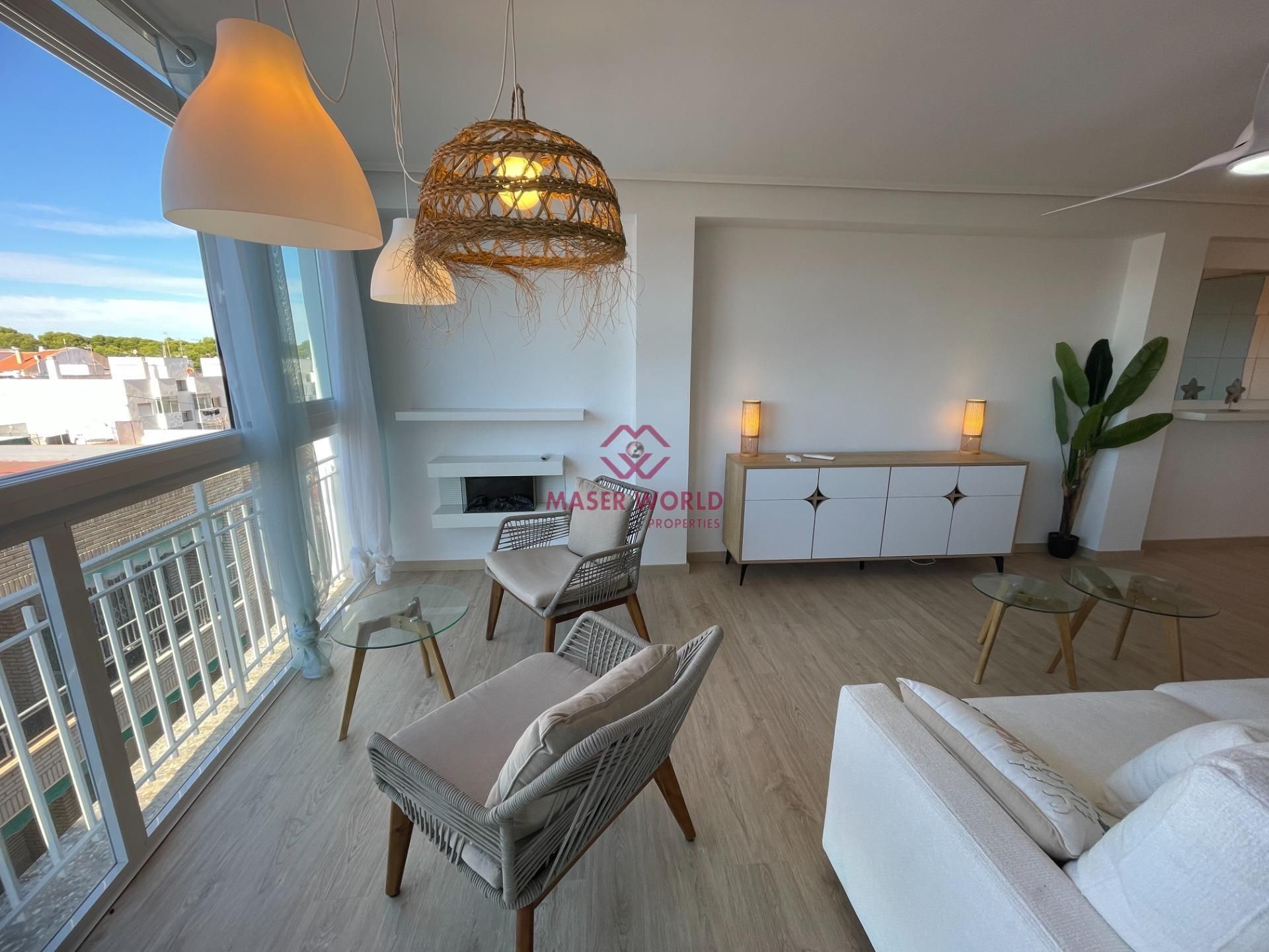Living room of Apartment for sale in San Pedro del Pinatar  with Air Conditioner, Furnished and Balcony