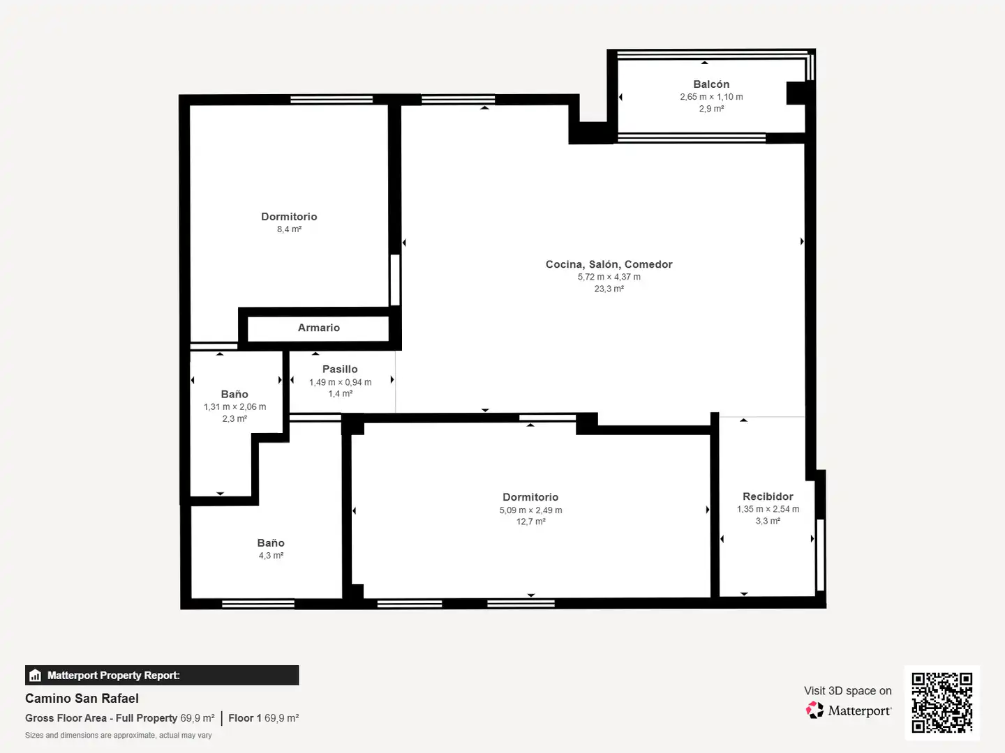 Flat for sale in Málaga  with Air Conditioner, Washing machine and Balcony