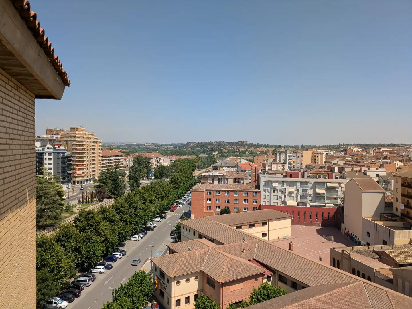Exterior view of Flat for sale in Monzón  with Heating, Terrace and Storage room