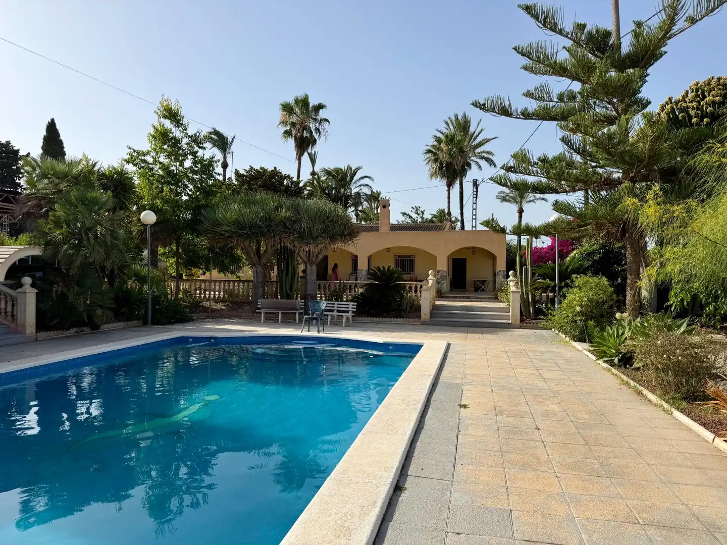 Swimming pool of Houses for rent in Elche / Elx  with Air Conditioner, Heating and Private garden