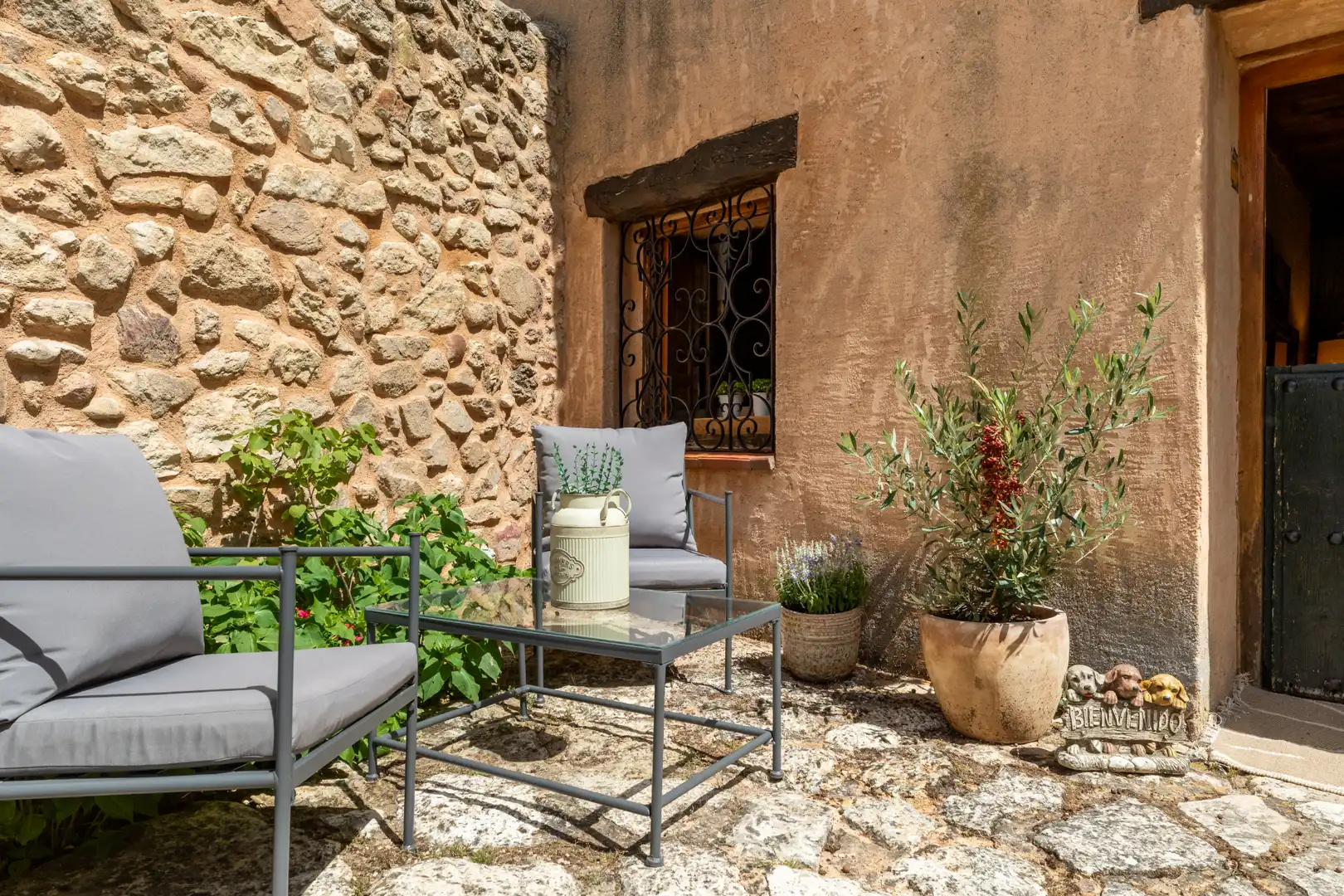 Terrassa de Finca rústica de lloguer en Torreiglesias amb Calefacció, Jardí privat i Parquet