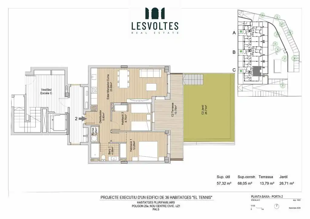 Piso con terraza en venta en Polígon 25a NOU CENTRE CÍVIC S/N, imagen 17