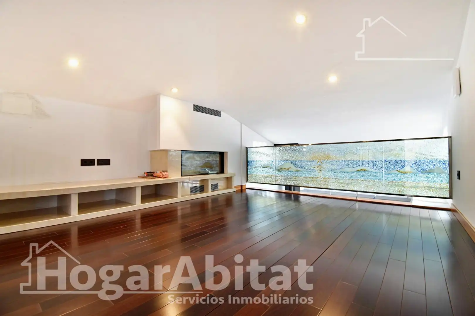Sala de estar de Ático en venta en La Pobla del Duc con Aire acondicionado, Calefacción y Terraza