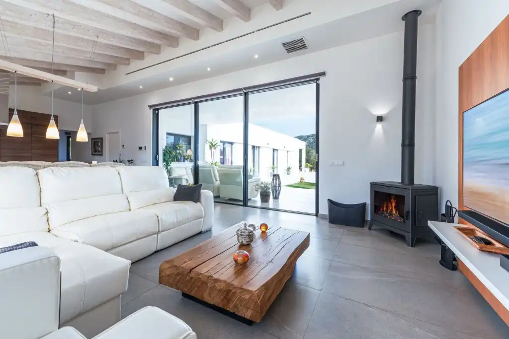 Sala d'estar de Casa o xalet en venda en Sa Pobla amb Aire condicionat i Piscina