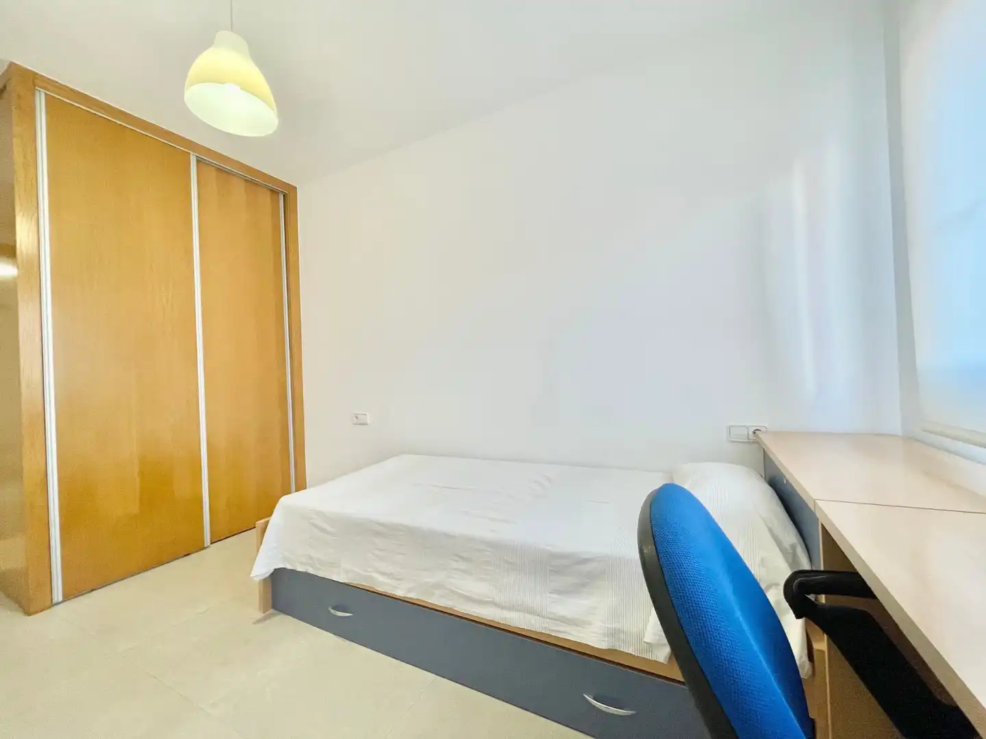 Schlafzimmer von Wohnung zur Miete in Murcia mit Klimaanlage, Heizung und Möbliert