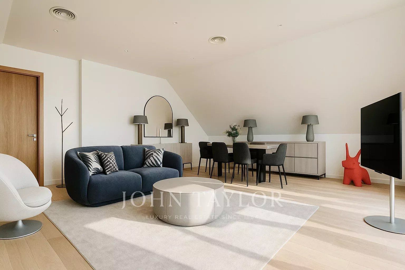 Sala d'estar de Àtic en venda en La Moraleja amb Aire condicionat, Calefacció i Terrassa