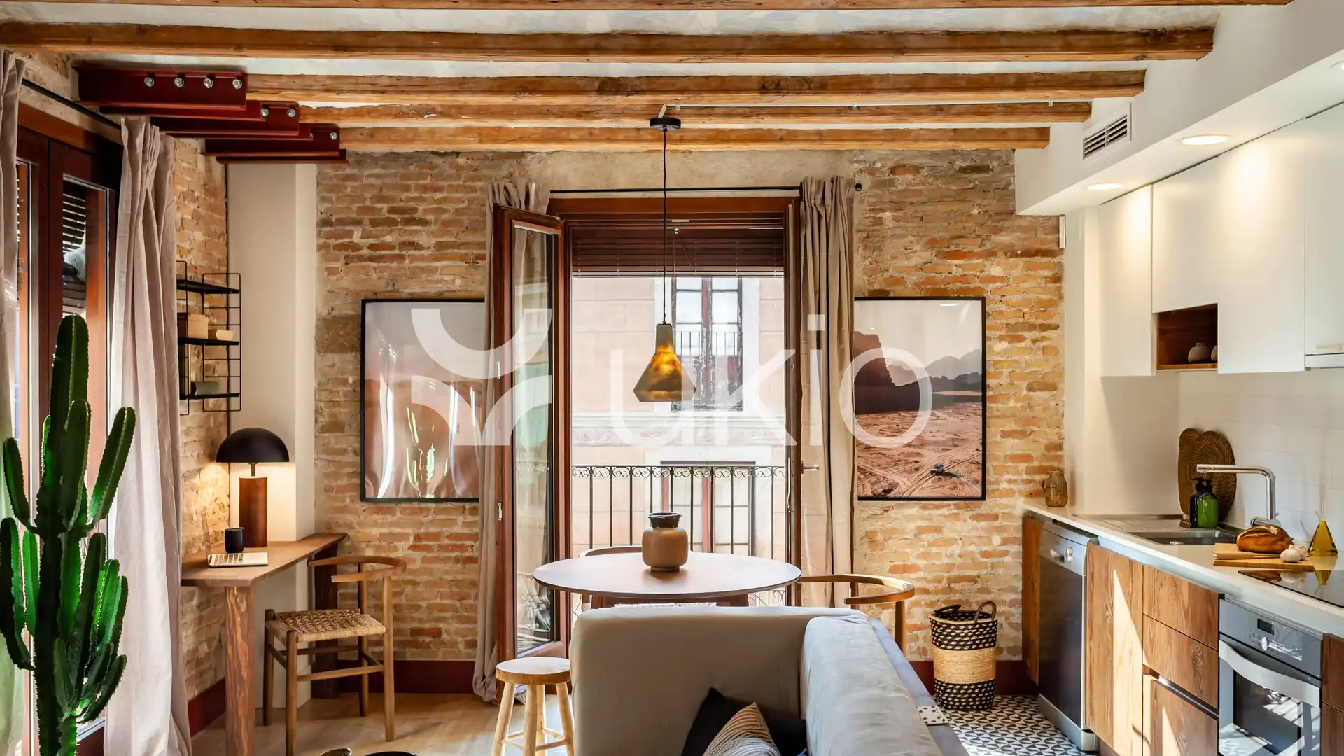 Living room of Apartments for rent in  Barcelona Capital  with Air Conditioner, Heating and Furnished