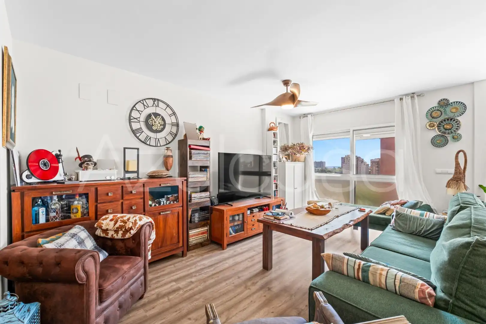 Sala de estar de Piso en venta en Alicante / Alacant con Aire acondicionado y Piscina comunitaria