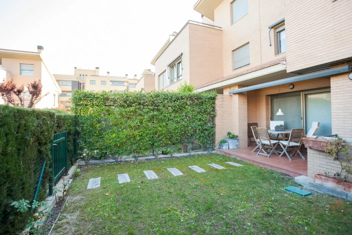 Garden of Detached homes for sale in Zaragoza  with Air Conditioner, Heating and Private garden
