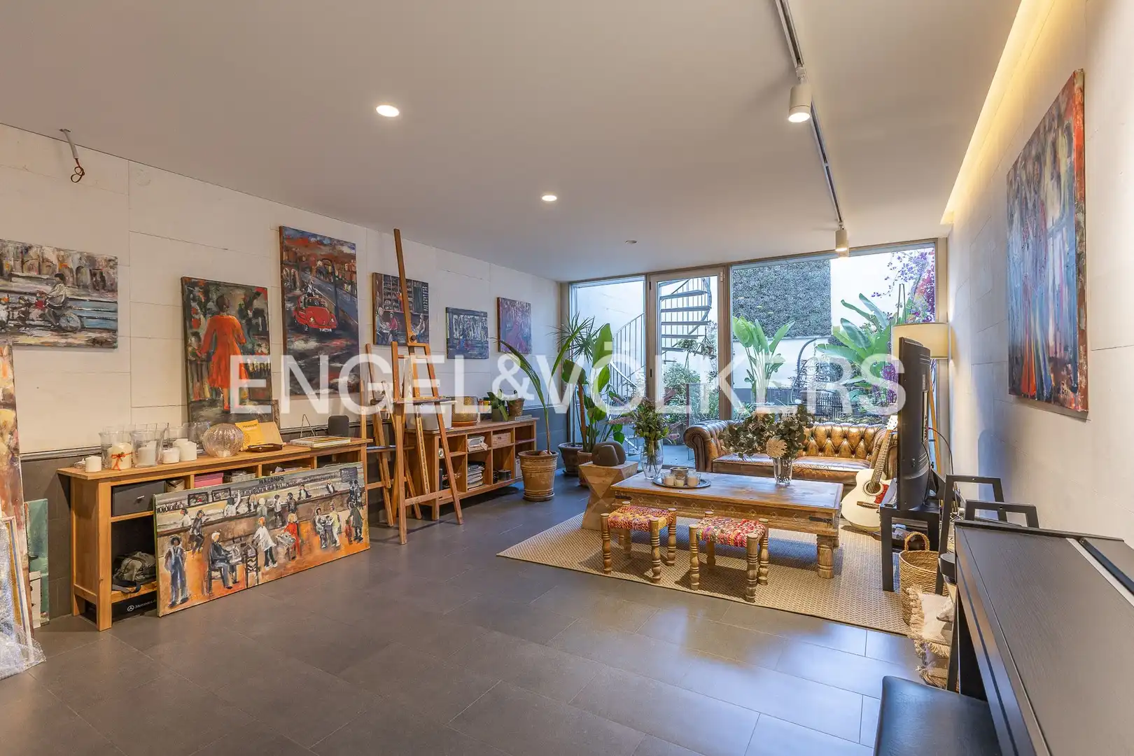 Sala d'estar de Casa o xalet en venda en Terrassa amb Aire condicionat, Calefacció i Jardí privat
