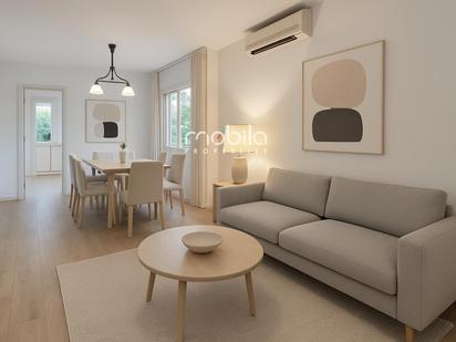 Living room of Single-family semi-detached for sale in Sant Cugat del Vallès  with Air Conditioner, Heating and Parquet flooring